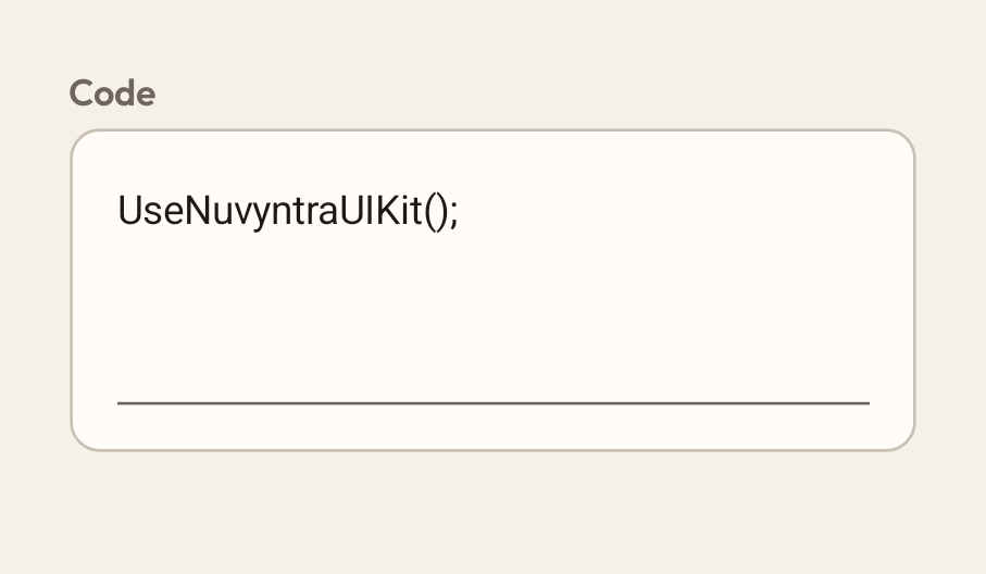 NVCodeEditor captured from the UIKit sample on a phone